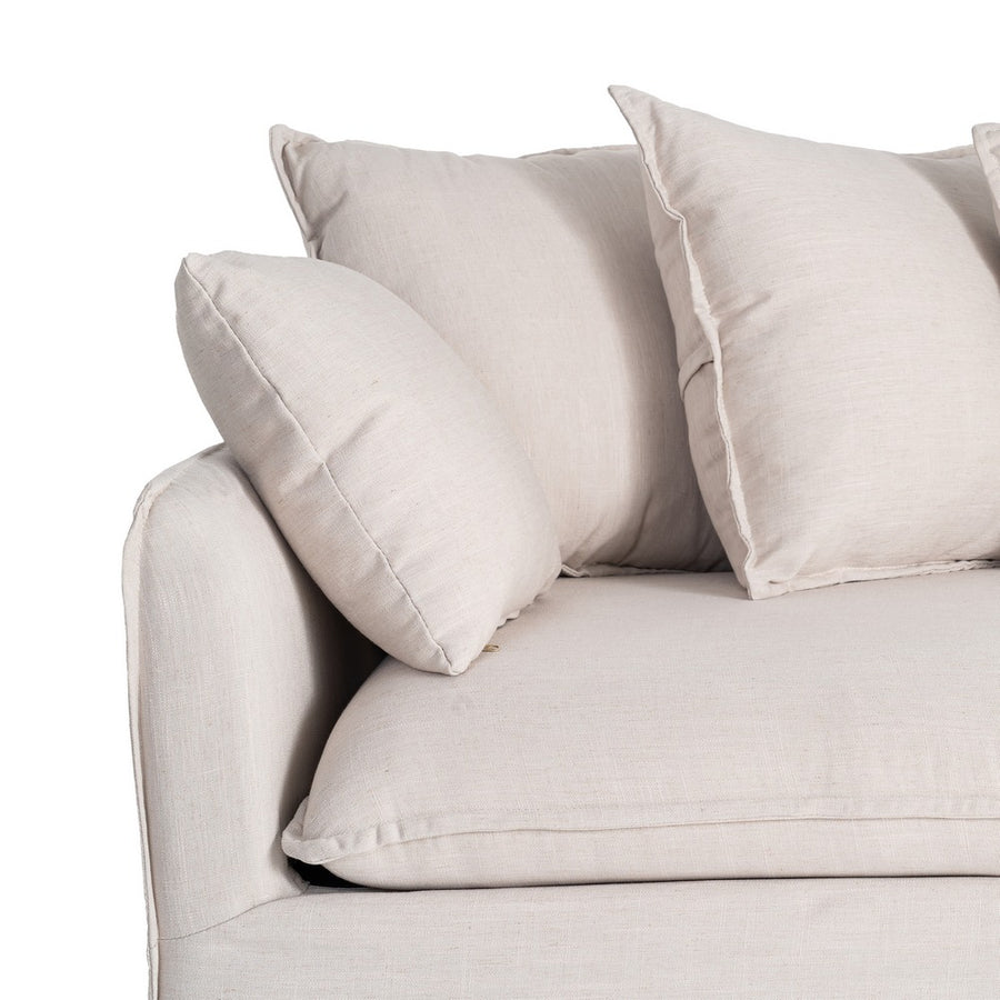 SOFÁ CHAISE LONGUE BEIGE DM-TEJIDO SALÓN 252 X 158 X 84 CM