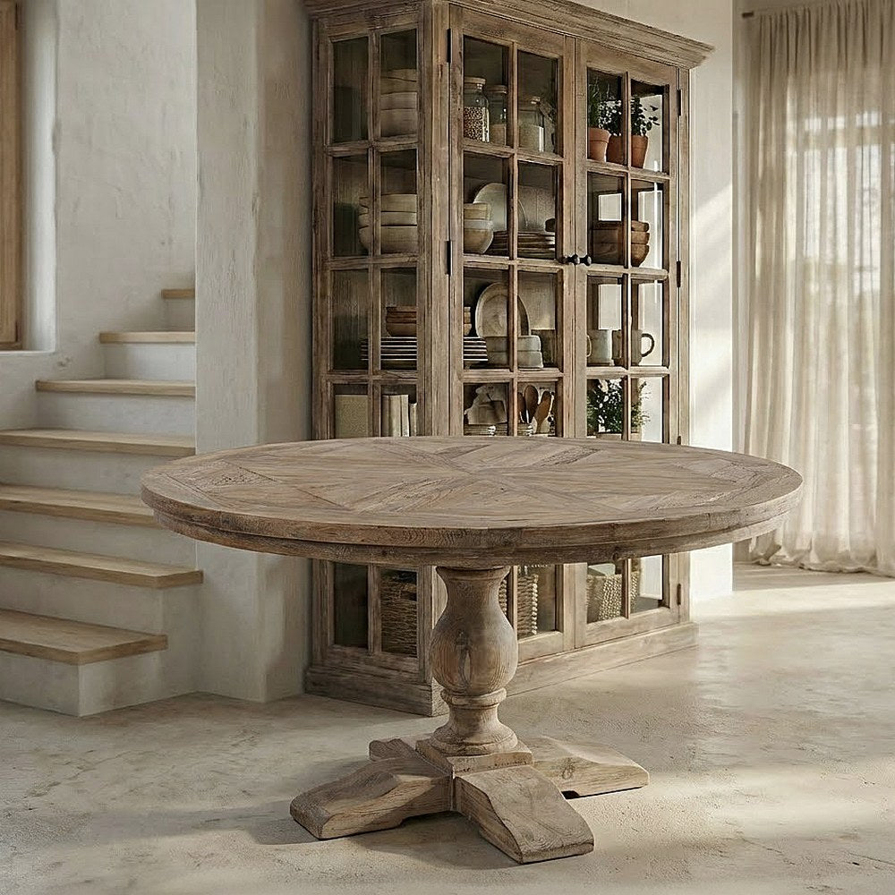 MESA COMEDOR MADERA DE PINO SAL�N 140 X 140 X 76 CM