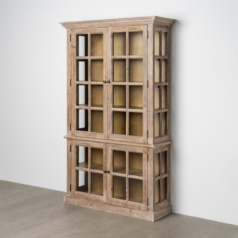 VITRINA MADERA DE PINO SAL�N 120 X 40 X 195 CM