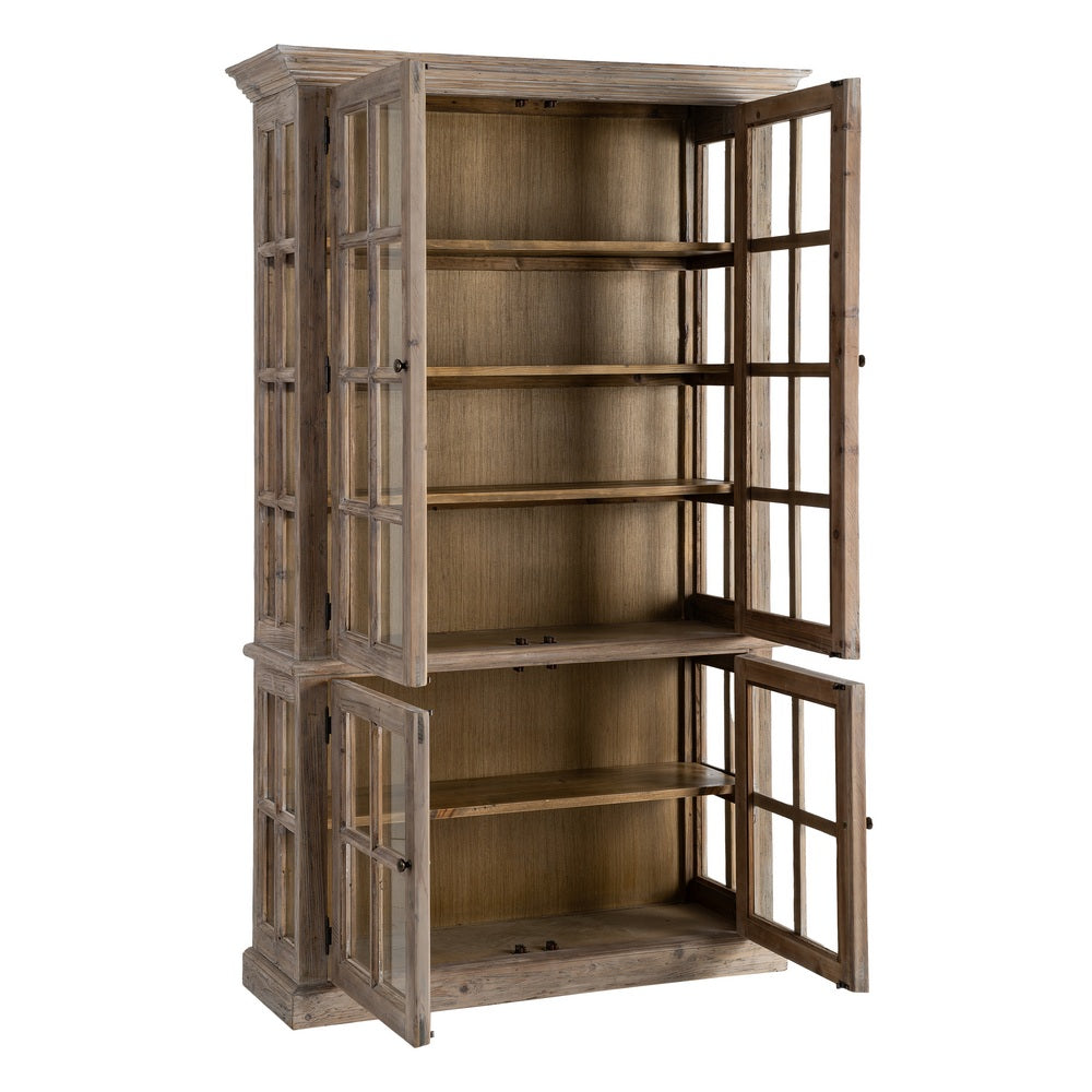 VITRINA MADERA DE PINO SAL�N 120 X 40 X 195 CM