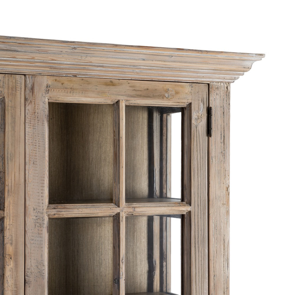 VITRINA MADERA DE PINO SAL�N 120 X 40 X 195 CM