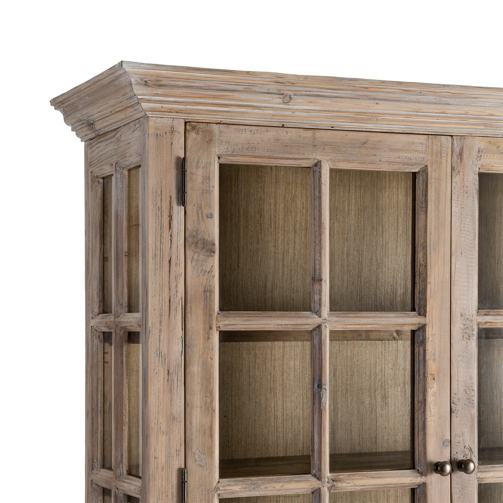 VITRINA MADERA DE PINO SAL�N 120 X 40 X 195 CM
