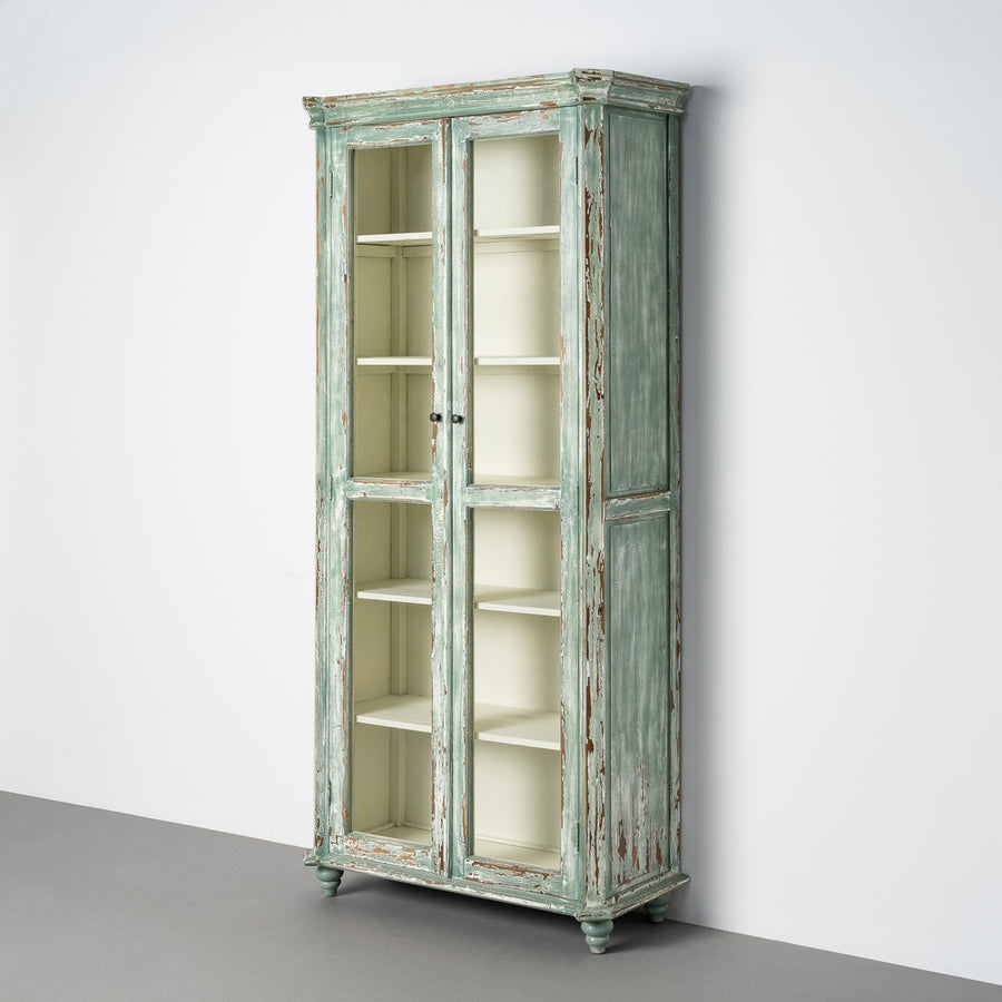 RECYCLED WOOD DISPLAY CABINET LIVING ROOM 101 X 44 X 216 CM