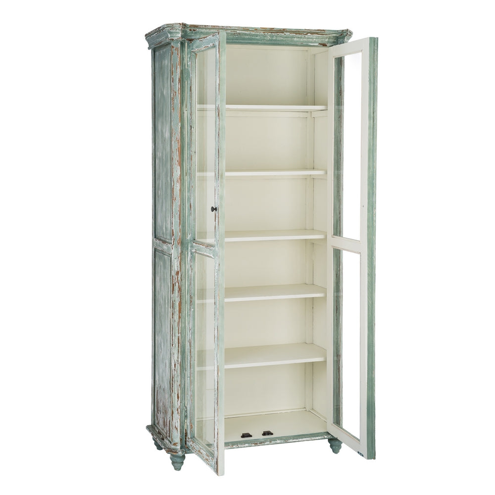 VITRINA MADERA RECICLADA SAL�N 101 X 44 X 216 CM