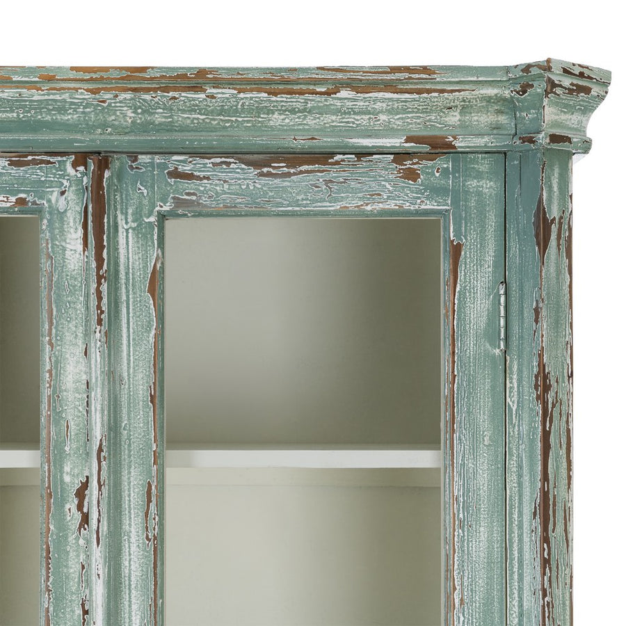 RECYCLED WOOD DISPLAY CABINET LIVING ROOM 101 X 44 X 216 CM