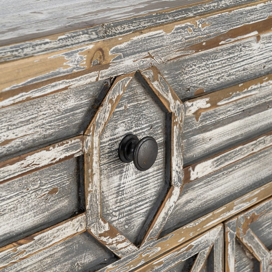 APARADOR MADERA RECICLADA SALÓN 180 X 45 X 80 CM