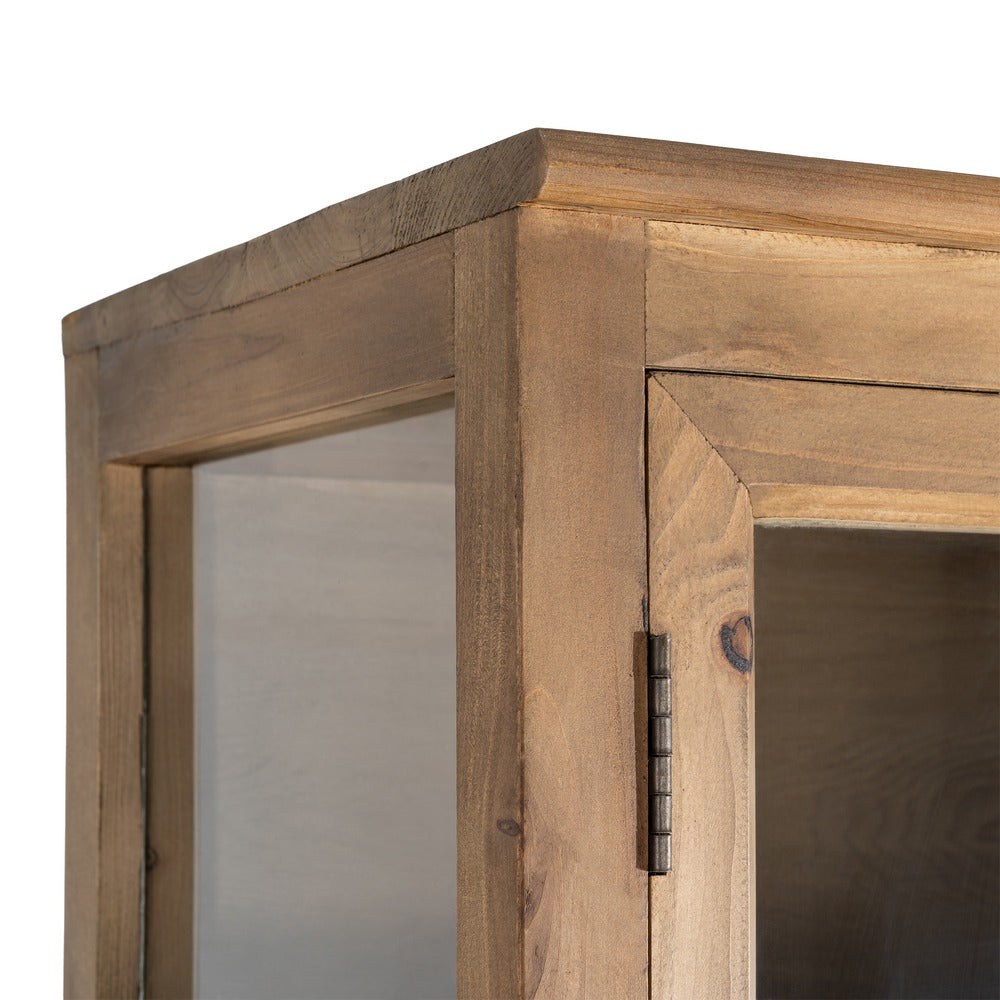 VITRINA MADERA RECICLADA SAL�N 80 X 40 X 201,50 CM