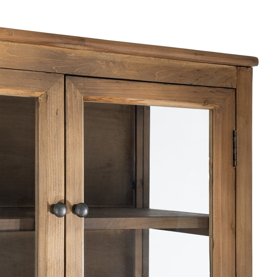 VITRINA MADERA RECICLADA SALÓN 80 X 40 X 201,50 CM