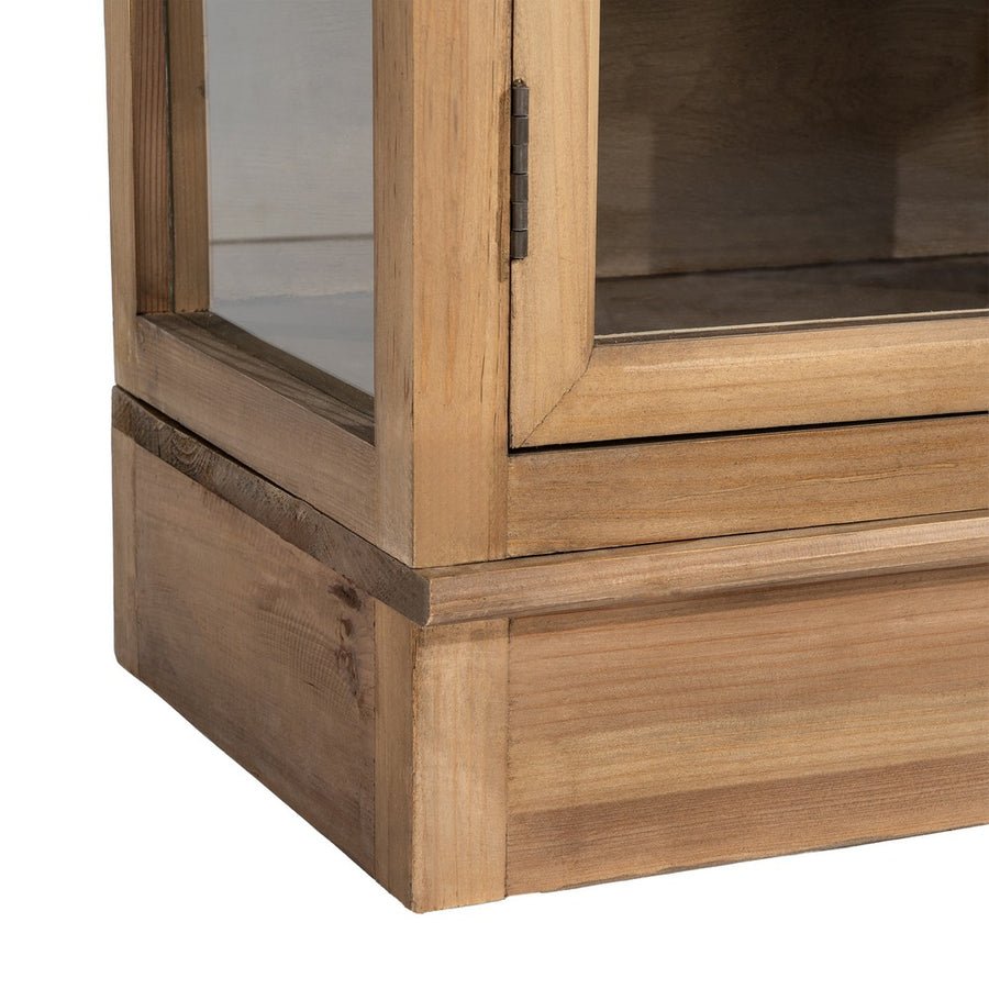 VITRINA MADERA RECICLADA SALÓN 80 X 40 X 201,50 CM