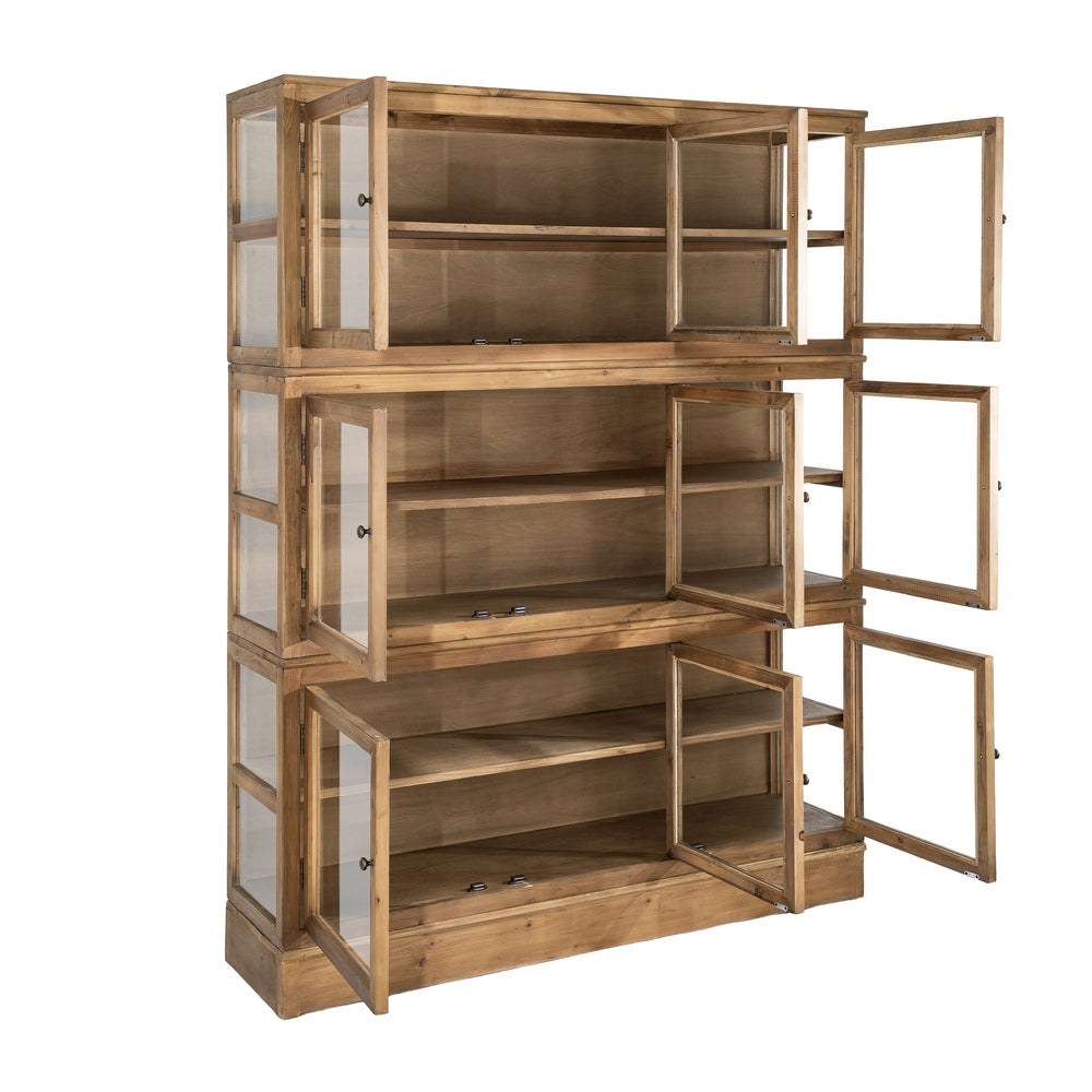 VITRINA MADERA RECICLADA SAL�N 155 X 40 X 201,50 CM