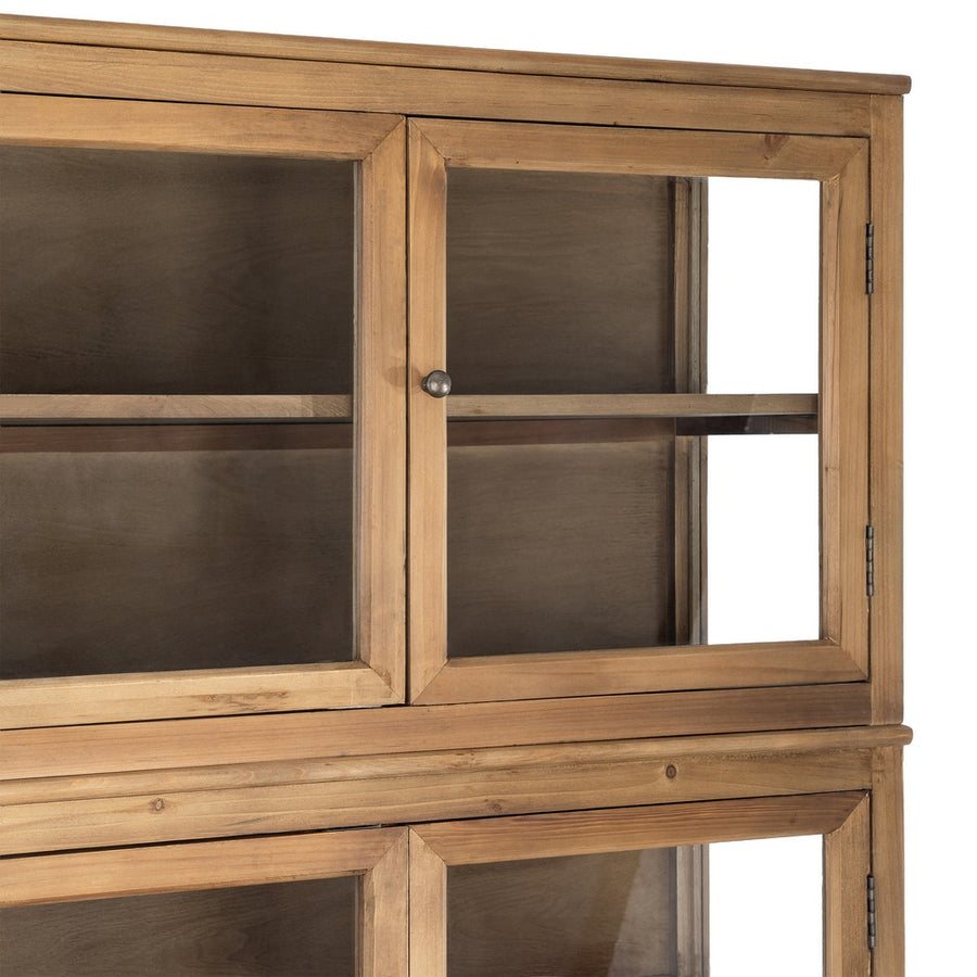 RECYCLED WOOD LIVING ROOM DISPLAY CABINET 155 X 40 X 201.50 CM