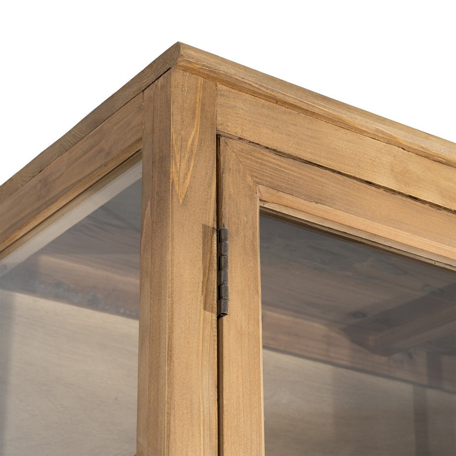 RECYCLED WOOD LIVING ROOM DISPLAY CABINET 155 X 40 X 201.50 CM