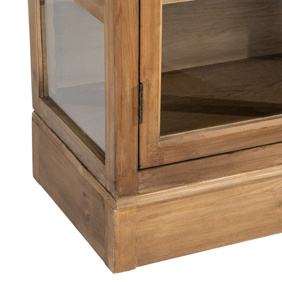 VITRINA MADERA RECICLADA SALÓN 155 X 40 X 201,50 CM