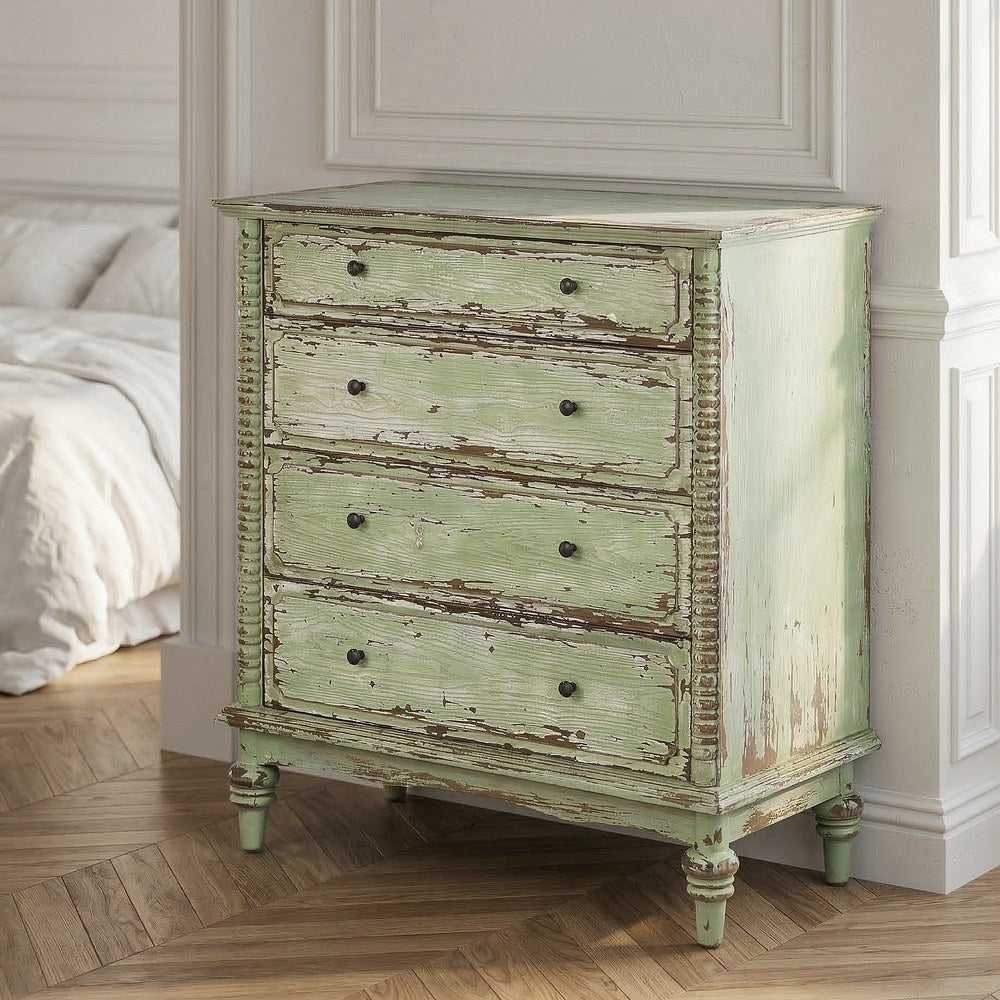 C�MODA MADERA RECICLADA DORMITORIO 95 X 45 X 103 CM
