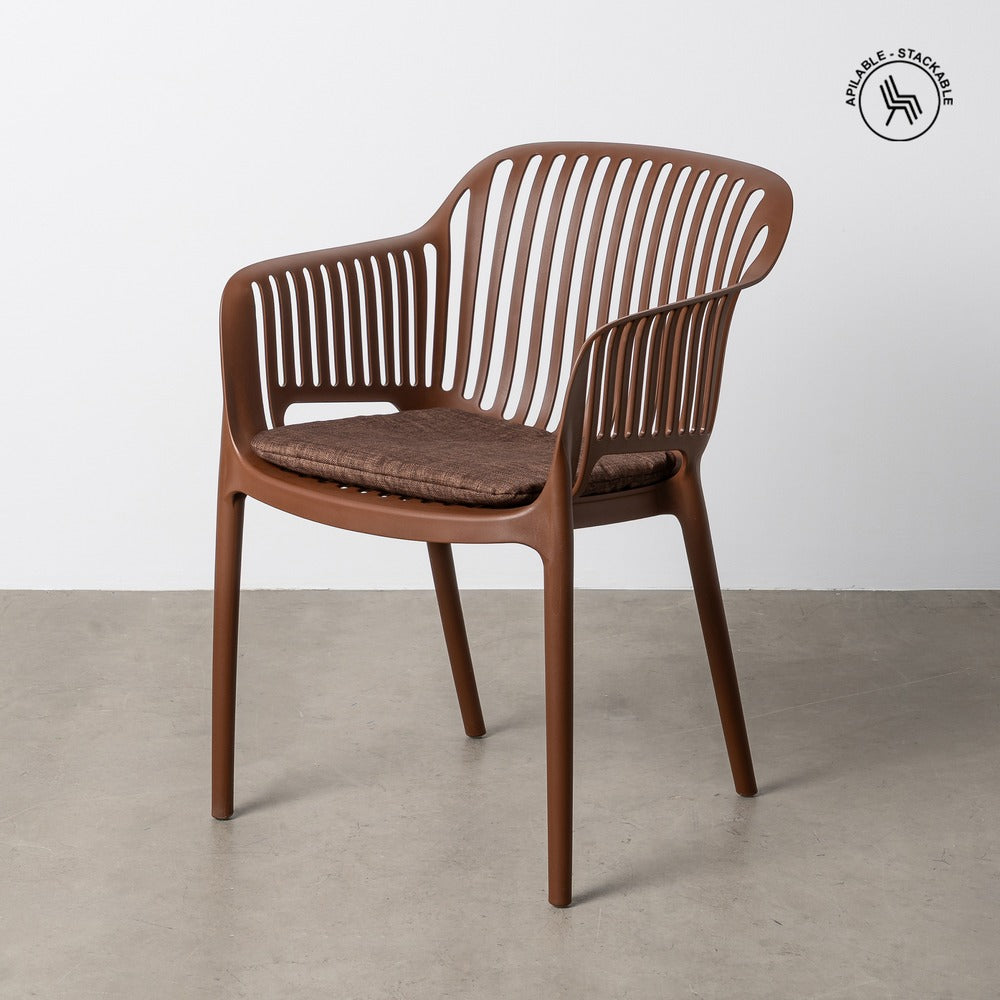 STACKABLE OUTDOOR POLYPROPYLENE CHAIR 55 X 61 X 80 CM