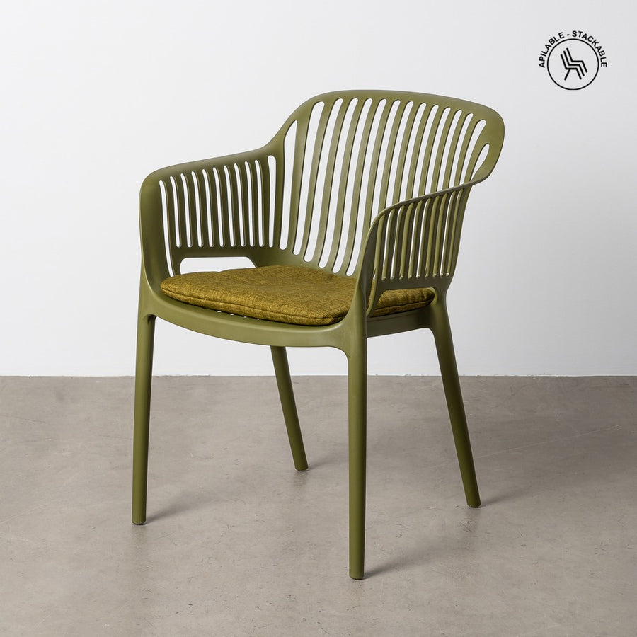 STACKABLE POLYPROPYLENE OUTDOOR CHAIR 55 X 61 X 80 CM