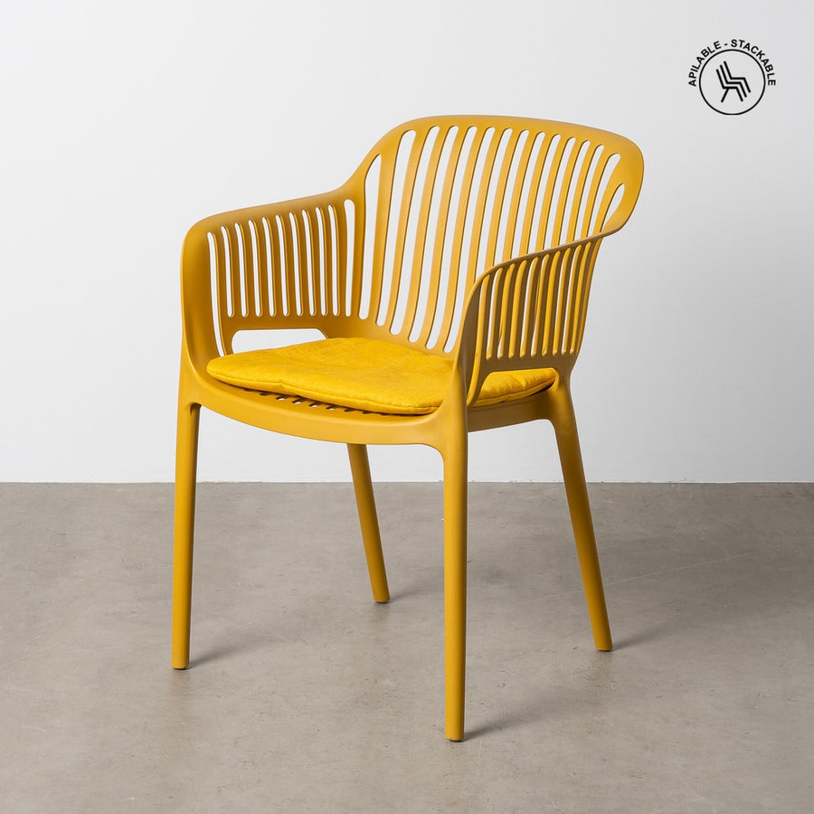STACKABLE POLYPROPYLENE OUTDOOR CHAIR 55 X 61 X 80 CM