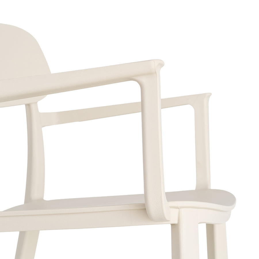 SILLA APILABLE CREMA PP CONTRACT 51,50 X 51 X 80 CM