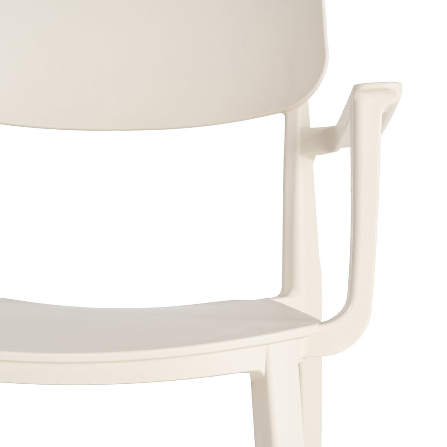 SILLA APILABLE CREMA PP CONTRACT 51,50 X 51 X 80 CM