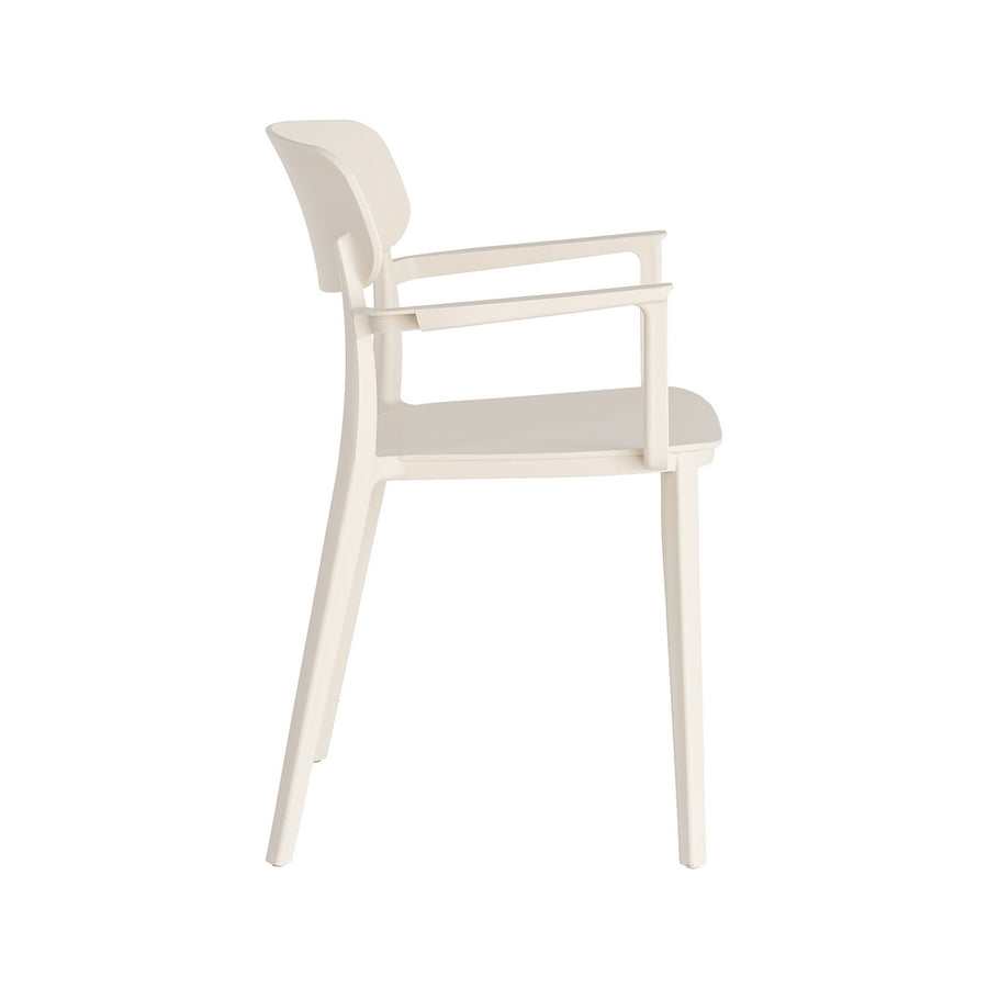 SILLA APILABLE CREMA PP CONTRACT 51,50 X 51 X 80 CM