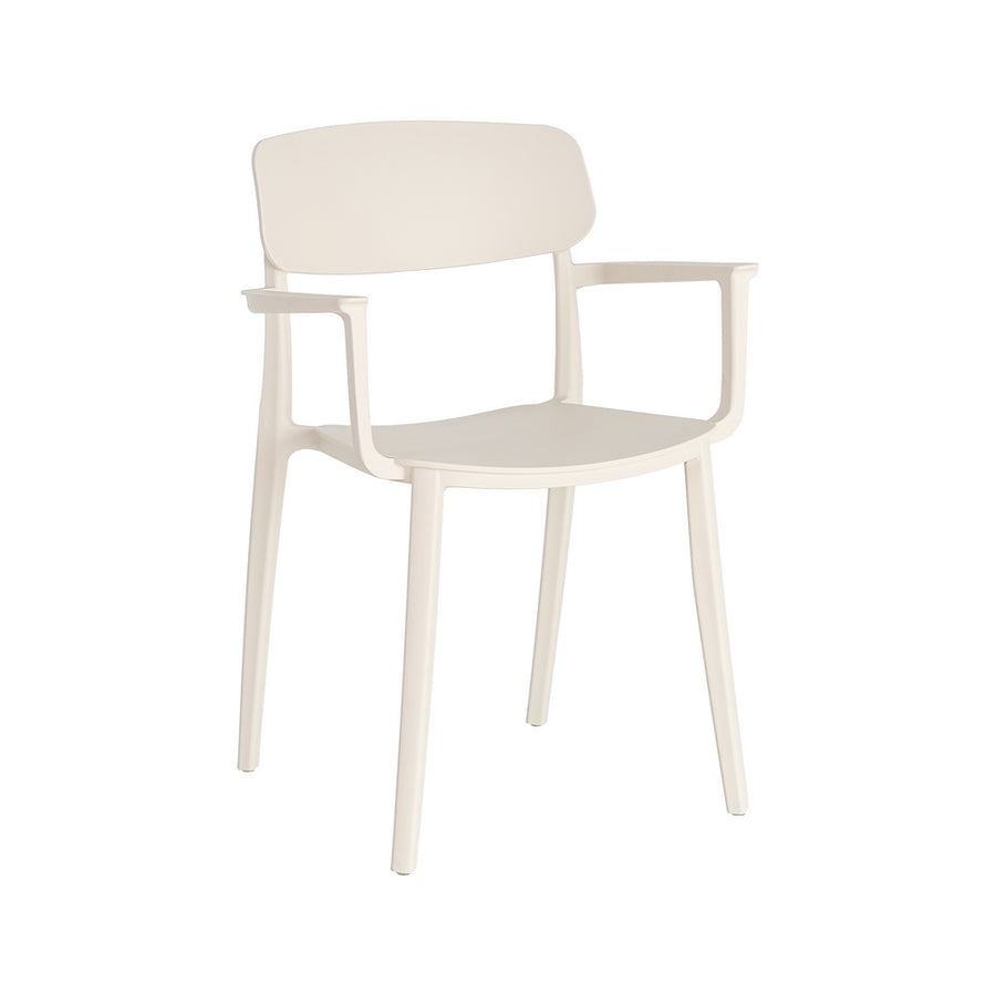 SILLA APILABLE CREMA PP CONTRACT 51,50 X 51 X 80 CM