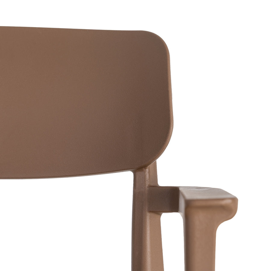 SILLA APILABLE MARRÓN PP CONTRACT 51,50 X 51 X 80 CM