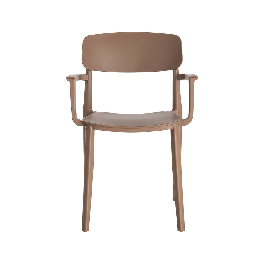 SILLA APILABLE MARRÓN PP CONTRACT 51,50 X 51 X 80 CM