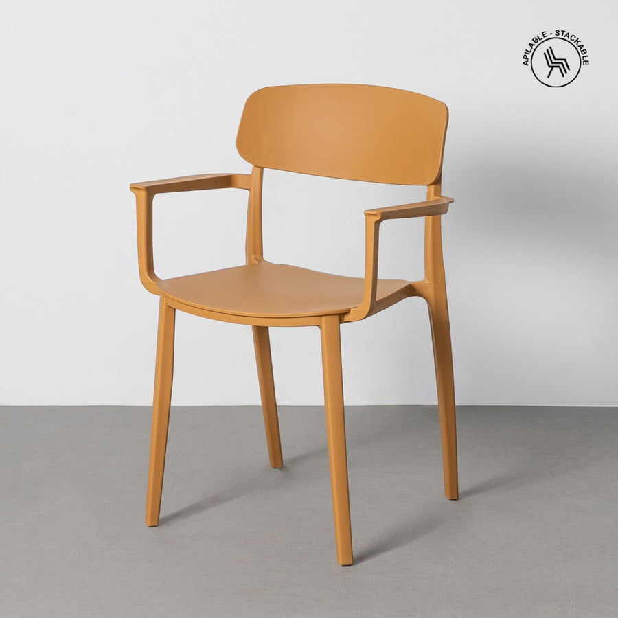 SILLA APILABLE OCRE PP CONTRACT 51,50 X 51 X 80 CM