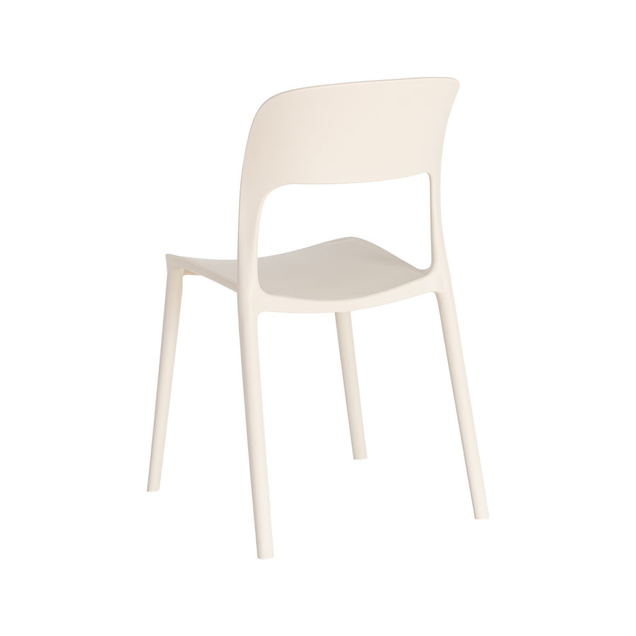 SILLA APILABLE CREMA PP CONTRACT 58 X 41 X 82 CM