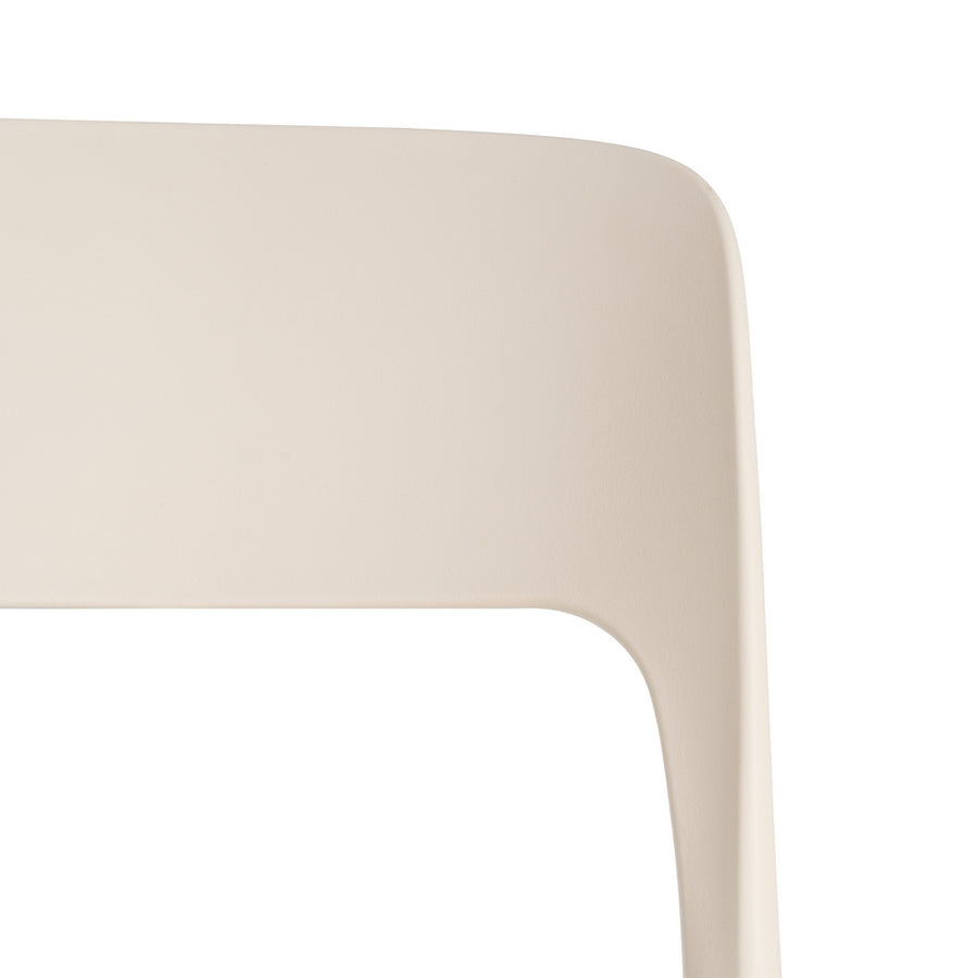 SILLA APILABLE CREMA PP CONTRACT 58 X 41 X 82 CM