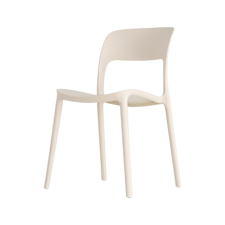 SILLA APILABLE CREMA PP CONTRACT 58 X 41 X 82 CM