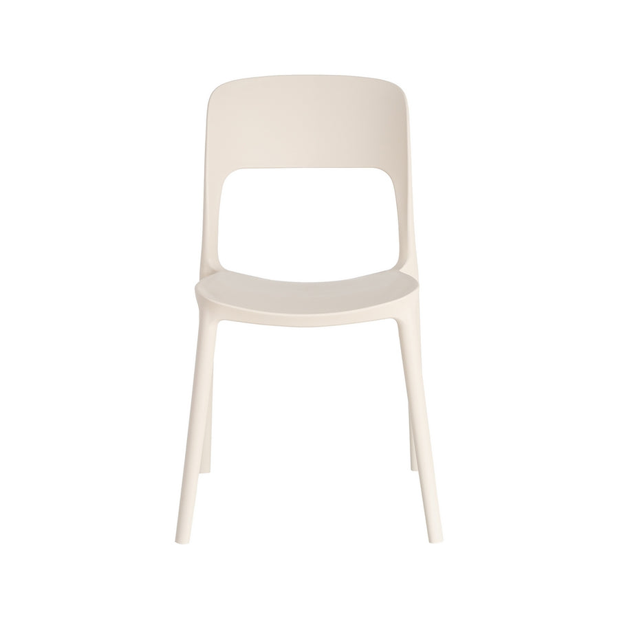 SILLA APILABLE CREMA PP CONTRACT 58 X 41 X 82 CM