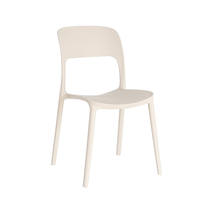SILLA APILABLE CREMA PP CONTRACT 58 X 41 X 82 CM
