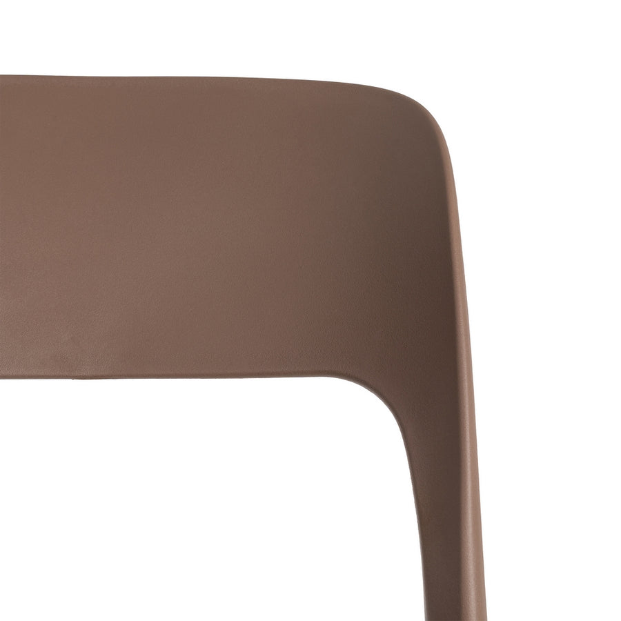 SILLA APILABLE MARRÓN PP CONTRACT 58 X 41 X 82 CM