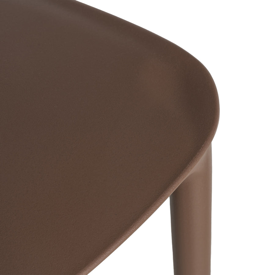 SILLA APILABLE MARRÓN PP CONTRACT 58 X 41 X 82 CM