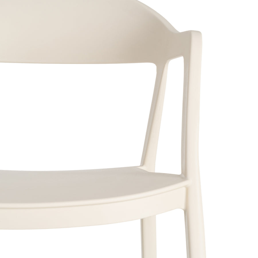 STACKABLE CREAM PP CONTRACT CHAIR 52 X 52 X 80 CM