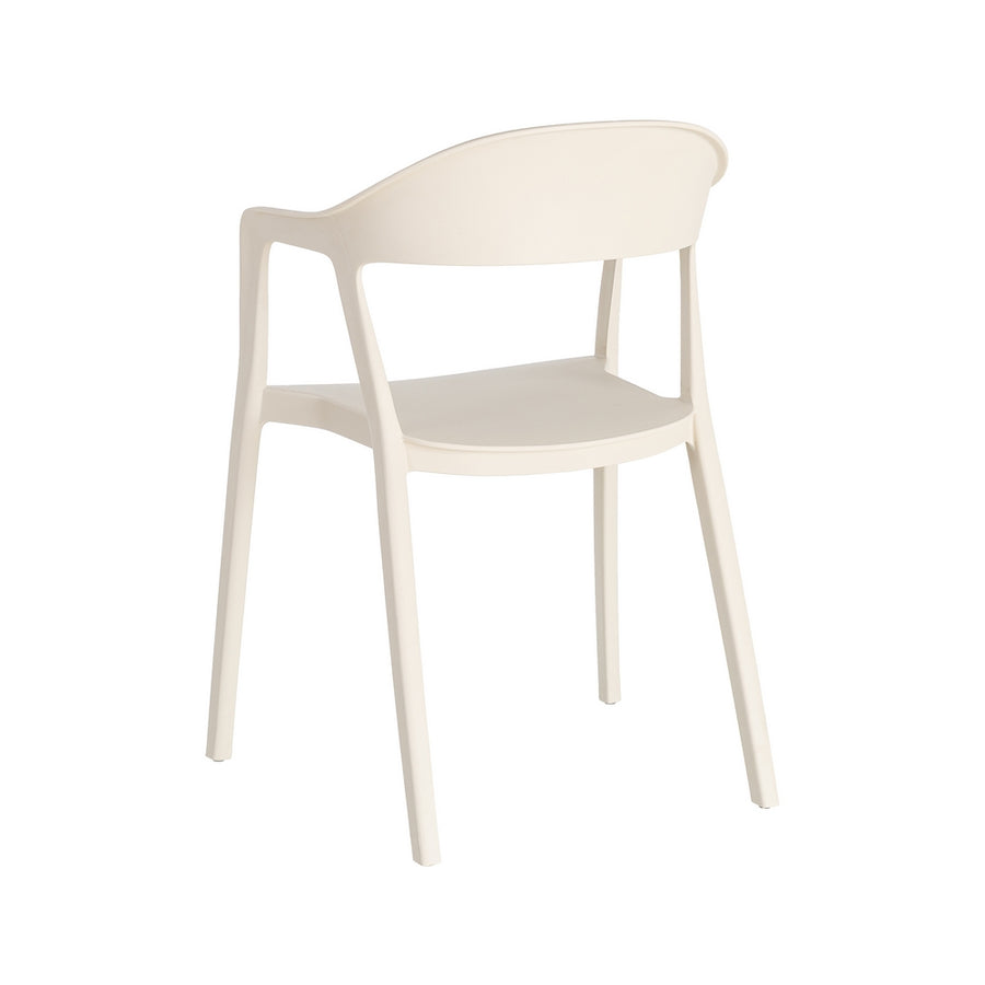 STACKABLE CREAM PP CONTRACT CHAIR 52 X 52 X 80 CM