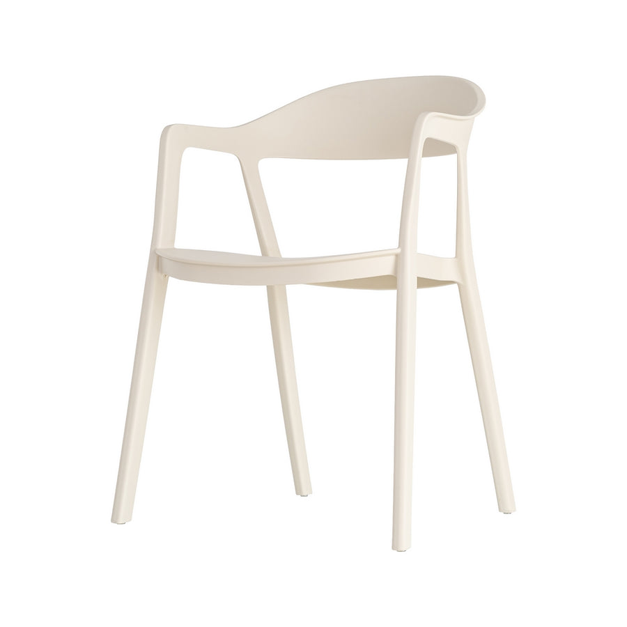STACKABLE CREAM PP CONTRACT CHAIR 52 X 52 X 80 CM