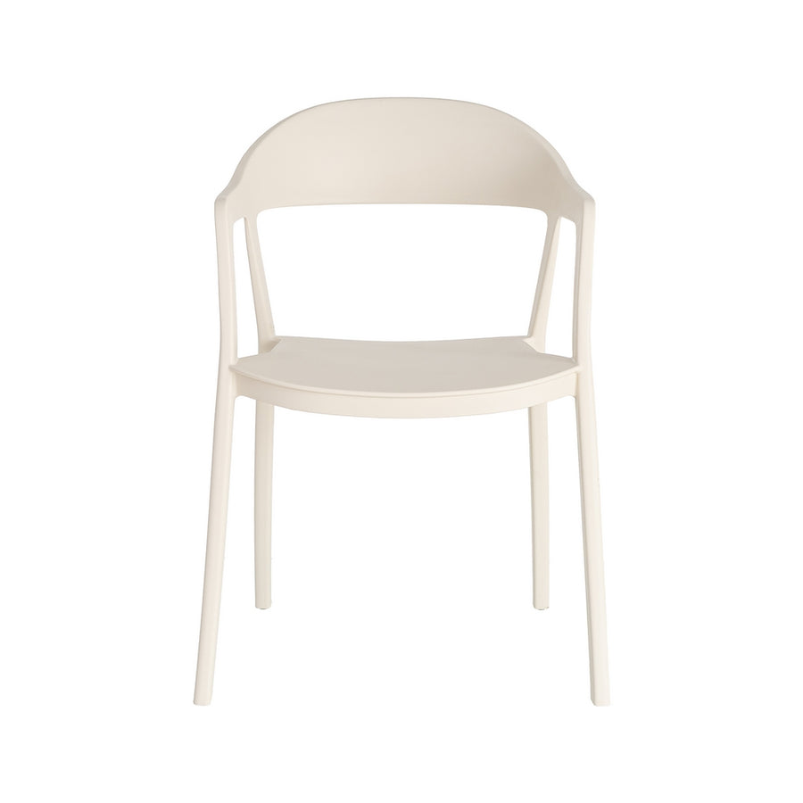 STACKABLE CREAM PP CONTRACT CHAIR 52 X 52 X 80 CM