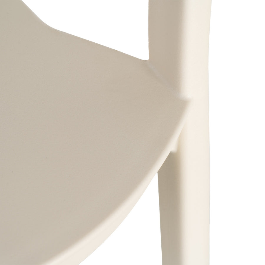 STACKABLE CREAM PP CONTRACT CHAIR 52 X 52 X 80 CM