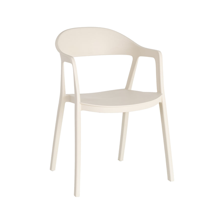 STACKABLE CREAM PP CONTRACT CHAIR 52 X 52 X 80 CM