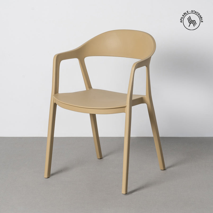 SILLA APILABLE CAQUI PP CONTRACT 52 X 52 X 80 CM