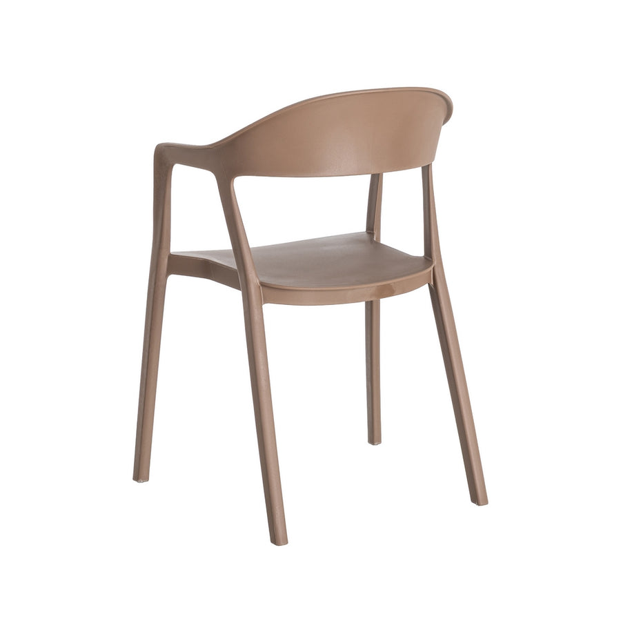 SILLA APILABLE MARRÓN PP CONTRACT 52 X 52 X 80 CM