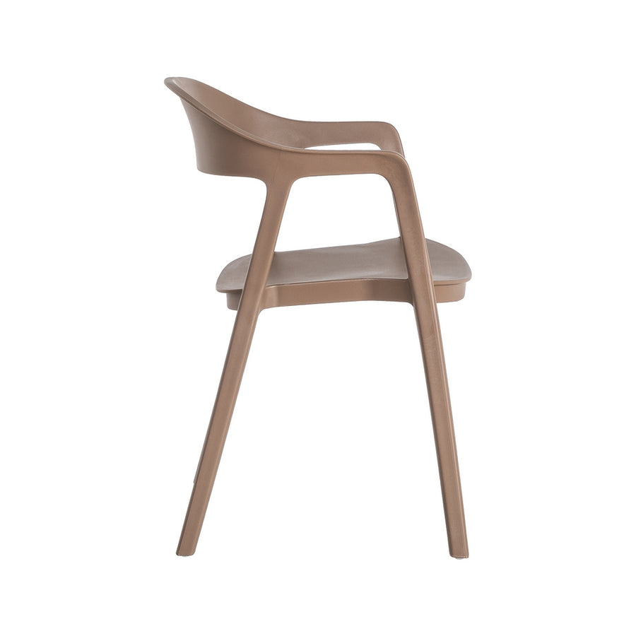 SILLA APILABLE MARRÓN PP CONTRACT 52 X 52 X 80 CM