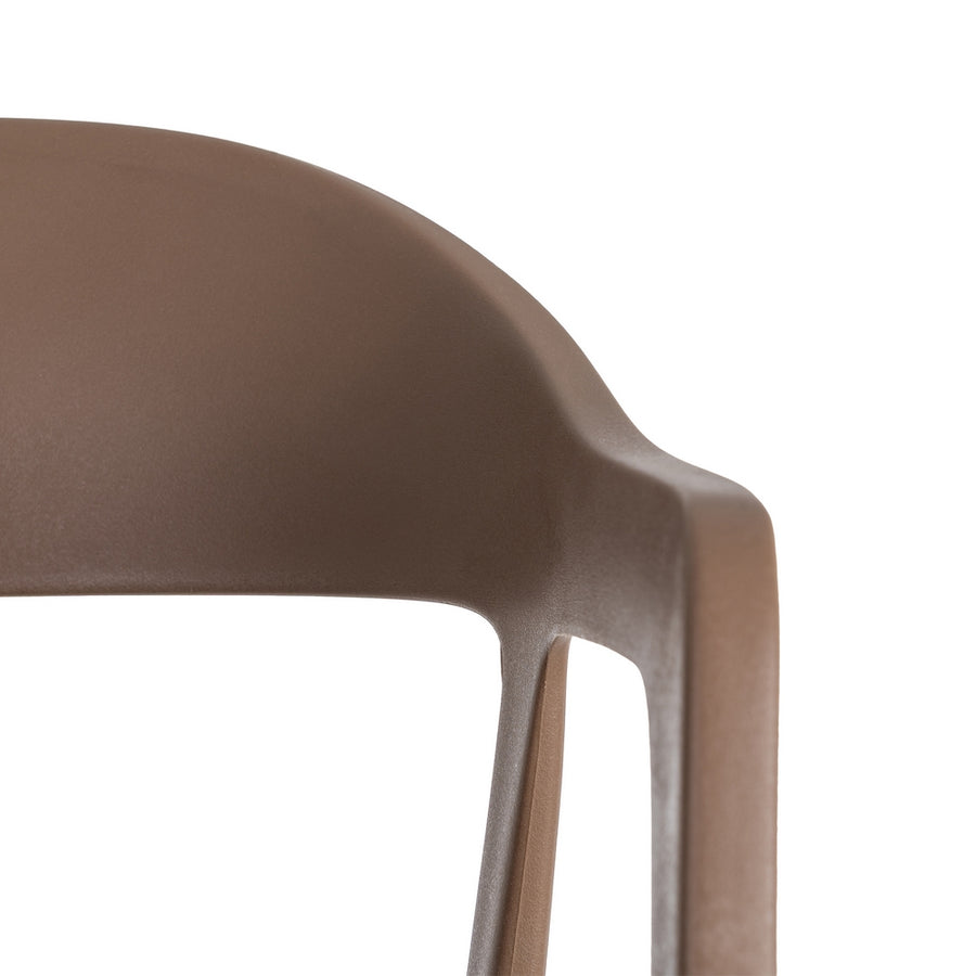 STACKABLE BROWN PP CONTRACT CHAIR 52 X 52 X 80 CM