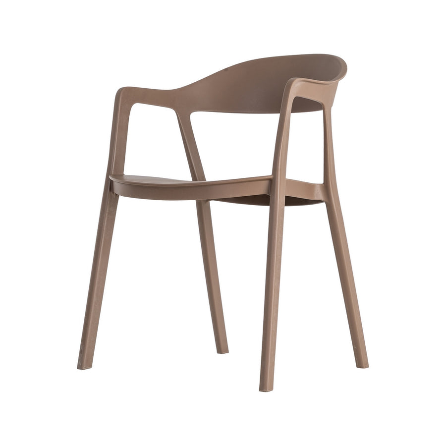 STACKABLE BROWN PP CONTRACT CHAIR 52 X 52 X 80 CM