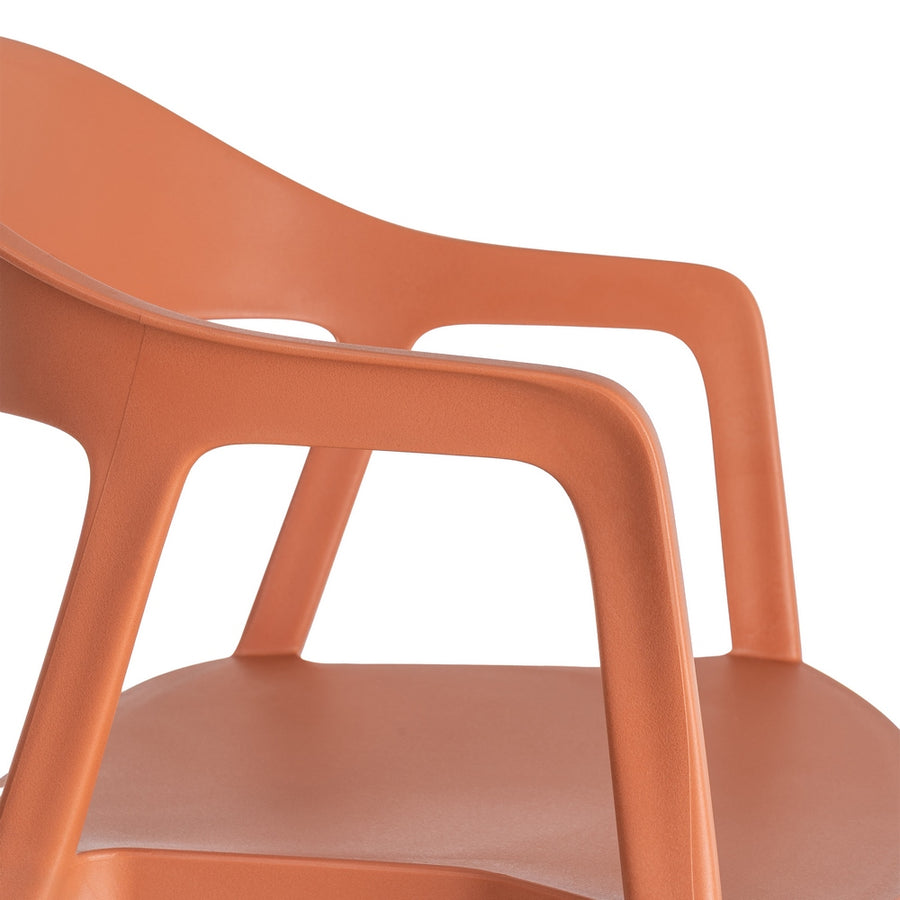 STACKABLE CHAIR TERRACOTTA PP CONTRACT 52 X 52 X 80 CM