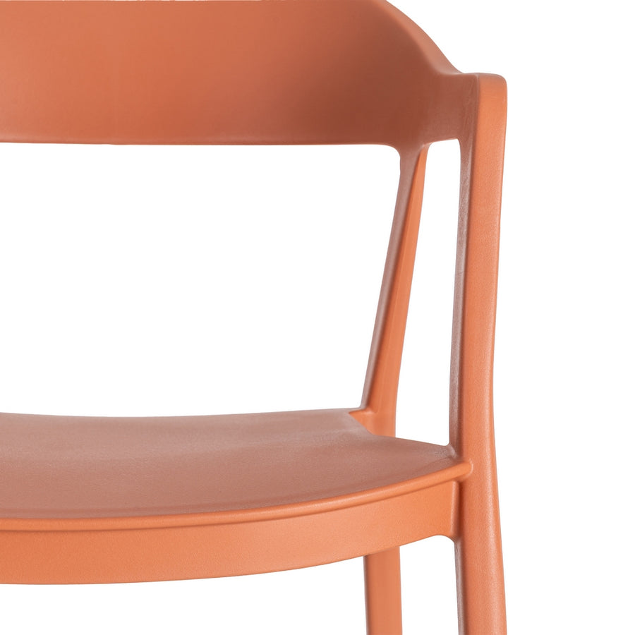 STACKABLE CHAIR TERRACOTTA PP CONTRACT 52 X 52 X 80 CM