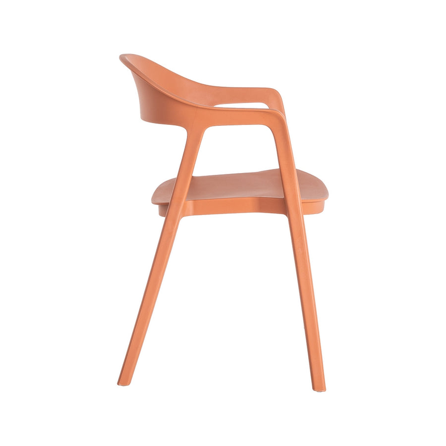 STACKABLE CHAIR TERRACOTTA PP CONTRACT 52 X 52 X 80 CM