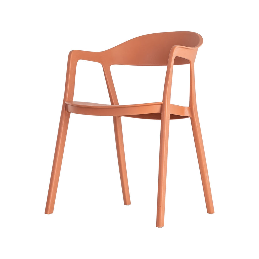STACKABLE CHAIR TERRACOTTA PP CONTRACT 52 X 52 X 80 CM